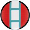 LE COQ PORCELAINE Geometrikós piatto pane rosso Ø cm 16 (minimo 6 pezzi)