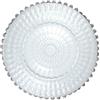 LE COQ PORCELAINE Helios piatto segnaposto barocco filo platino Ø cm 33,5 (minimo 6 pezzi)