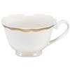 LE COQ PORCELAINE Ionica tazza tè avorio con filo oro al bordo cl 20 (minimo 6 pezzi)