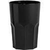 WAF Drink granity clear bicchiere 400ml PPL nero base ottagonale FM-63PP-NERO (minimo 15 pezzi)