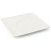 LE COQ PORCELAINE Oniros piattino quadro per tazza tè 20 cl color avorio cm 14x14 (minimo 12 pezzi)