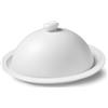 LE COQ PORCELAINE Parthenon piatto con cupola bianco matt Ø cm 16,5 h cm 9 (minimo 4 pezzi)