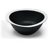 LE COQ PORCELAINE Persephone coppa angolare nero matt con fascia bianca Ø cm 21 h cm 7,5 (minimo 8 pezzi)
