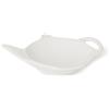 LE COQ PORCELAINE Castalia piattino poggia bustine tè color avorio cm 11,5x8,5 (minimo 30 pezzi)