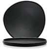 LE COQ PORCELAINE Persephone piatto segnaposto nero matt con filo bianco Ø cm 31,5 (minimo 6 pezzi)