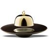 LE COQ PORCELAINE Ekate cupola oro Ø cm 13,5 h cm 9,5 (minimo 12 pezzi)