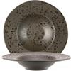 LE COQ PORCELAINE Phobos pasta bowl marrone con puntini reattivi ruggine Ø cm 28,5 (minimo 6 pezzi)