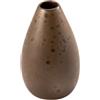 LE COQ PORCELAINE Phobos vaso marrone con puntini reattivi ruggine cl 35 Ø cm 8 h cm 13 (minimo 6 pezzi)