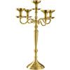 LE COQ PORCELAINE Stylos candelabro oro matt 5 fiamme h cm 69
