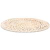 LE COQ PORCELAINE Tersicore piatto segnaposto rattan bianco Ø cm 32 sottopiatto (minimo 24 pezzi)