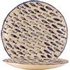 LE COQ PORCELAINE Thalassios piatto piano bianco con decoro blu rilievo Ø cm 29 h cm 3,5 (minimo 6 pezzi)
