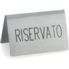 CERUTTI INOX Segnaposto acciaio Riservato Inciso a Laser cm 6,5x3,5 H4
