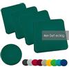 heimtexland ® Set di 4 cuscini per sedia, in feltro, per sedia, tipo 631, 35 x 35 cm, colore verde abete