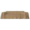 HOME ZEN HOUSEHOLD LINEN telo gran foulard copriletto copritutto copridivano art sunny in tessuto di poliestere e cotone antistrappo con fantasie tinta unita melange misura 170x270 cm tinta unita beige