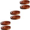 CIYODO 6 Pz Sottobicchiere Rotante Cuscinetto Per Tazza Rotondo Sottobicchiere Da Vino Sottopentola Per Teiera Sottobicchieri Rotondi Sottopentola Per Pastiglie Calde Di Legno