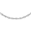 CARISSIMA Collana con Catena Prince of Wales da 0,7 mm in Oro Bianco 9 ct, Lunghezza 46 cm/18 Pollici
