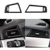 OYDDL 2 pezzi auto condizionatori d'aria Vent adesivi ABS fibra di carbonio Trim compatibile con BMW serie 5 F10 F11 2011 2012 2013 2014 2015 2016 accessori