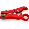 KNIPEX Utensile spelacavi per cavi coassiali e cavi di trasmissione dati 125 mm, 16 60 06 SB