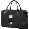 LOVEVOOK Borsone da Viaggio Donna Borsa Palestra Donna Bagaglio a Mano Easyjet Cabin Bag Weekend Travel Duffel Gym Bag con Organizer Valigia Grande Borsa Parto Ospedale Mamma Nascita per Aereo Fitness