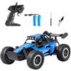 Great-JUNAMT Auto RC 1:16 Monster Truck Fuoristrada Con Fari a LED - Hobby Off-Road 2WD Ad Alta Velocità - Giocattolo Regalo per Bambini Ragazzi 3-12 Anni (Blu)