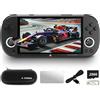 TIMEXPLAYER Trimui Smart Pro console portatile per giochi, console con display da 4,96 pollici preinstallata con emulatore e schede TF, console retrò con sistema Linux e processore Allwinner A133P (Nero, 256GB)