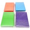 docsmagic.de 4 x 60 Double Mat Card Sleeves Small Size 62 x 89 - Light Blue Light Green Purple Orange - YGO - Mini Bustine