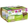 HiPP Biologico Omogeneizzato di Manzo dai 4+ Mesi, 4 x 80g