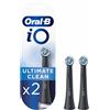 Oral-B iO Testine Di Ricambio Ultimate Clean Nere, 2 Pezzi