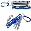 SHULLIN Set di chiavi esagonali pieghevoli, set di chiavi a brugola professionali, set metrico con anello portachiavi per riparazione di biciclette