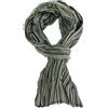 Rotfuchs Sciarpa in cotone, da uomo, effetto stropicciato, motivo a righe, verde, grigio, nero, Made in Germany, verde grigio nero, 170 x 20 cm (L x B) (175 x 45 cm)