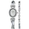 Armitron Set orologio rigido e bracciale da donna con accenti di cristallo autentico, 75/5381MPSVST