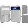 MoKo Borsa Sleeve per Tablet da 13 Pollici, Compatibile con 13 inch iPad Air M4, 13 inch iPad Pro M5, Mac Neo (A18 Pro), Galaxy Tab S8+/S9+ 12.4, Custodia da Trasporto con Tasca, Grigio Chiaro