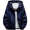 FRAUIT Plus Size Oversize Giacca A Vento Uomo Leggera Giacche Ragazzo Casual Taglie Forti Felpa Tinta Unita Felpe Uomini Zip con Cappuccio Hooded Sweatshirt Sportiva Giubbotto Cappotto Parka