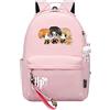 Meetiger Zaino Harry Magic per Bambina Versione Q Harry/Ron/Hermione Borsa Scuola Elementare Borsa Libro Amicizia Rosa