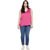 FIORELLA RUBINO: Top con Piega Davanti Curvy Size Fucsia Stagione Primavera Estate 2024.