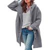 HAOLEI 2024 Cappotto Donna Lungo Elegante Cappotti Lana Autunno e Invernale Cappottino in Lana Caldo Giacca Cardigan Doppiopetto Trench Coat Media Lunghezza Jacket Parka con Tasche Offerte Lampo del Giorno