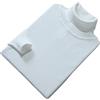Vogrtcc Pullover a collo alto a maniche lunghe da uomo maglione lavorato a maglia in lana invernale, bianco, L