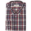 Remo Sartori - Camicia Maniche Lunghe Uomo in Puro Cotone Button-Down, vestibilità Regolare, Fantasia Scozzese, Made in Italy (Rosso, 42-16 ½)