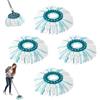 Sprifityy 4 pezzi per testine di ricambio Leifheit Clean Twist Disc Mop