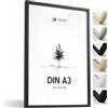 Heimlich® - Cornice - A3 29,7x42 cm, Legno di Ayous, Nero - Cornici per Poster Piccole - Solo per Espositore a Parete