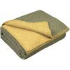 LYHome Coperta Lana - Pura e Calda Copriletto per Divano Letto Singolo, Plaid Invernale Autunnale, Coperte da Viaggio Esterni Campeggio Militare Esercito (130x170 cm | Oliva - Senape Doppio lato)