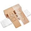 PH PandaHall 100pz Schede Espositive Portachiavi 13x4.5cm Porta Carte Portachiavi con 100pz Sacchetti Autosigillanti per Visualizzare Orecchini Collane Bracciali Gioielli