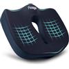 Feagar 2024 Nuovo Grande Cuscino Sedia Ufficio, Cuscino per Sedile XXL in Memory Foam, Ergonomico, Cuscino Coccige, Adatto per Uso Interno ed Esterno, Colore: Blu Scuro