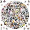 Zhuporn Raccoon Sticker - 2 X 50 Pezzi Adesivi Vinile Impermeabili, Procione Kawaii per Auto, Computer Portatile, Chitarra, Skateboard, Bagagli, Moto, Bicicletta
