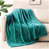 Whale Flotilla Coperta Morbida in Pile, Calda Coperta per Divano, Letto, Soffice e Accogliente, 130 x 170 cm, Teal