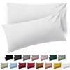Blumtal Federe Cuscini Divano 50x80 cm - Set di Copricuscini per Divani in Microfibra a 2 Pezzi con Chiusura a Busta, certificati Oeko-Tex, extra morbidi e lavabili - Bianco