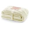DecoKing Coperta in Pile 70 x 150 cm Super Morbida Calda e Leggera Plaid Mic Ecru