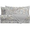 Mahome Set Lenzuola Letto Matrimoniale 100% Cotone PERCALLE - Completo Letto Pregiato Cotone Morbido (Bangkok Grey)