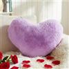 Yhoelata Cuscino Cuore, Viola Cuscino a Forma di Cuore, Peluche Cuore Cuscini Decorativi, Grande Cuscini per Divano, Cuscini Bambini Cuscino Letto, 37 * 47cm