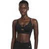 NIKE Indy Strpy Reggiseno, Opaco, Nero/Oro Metallizzato, XS Donna